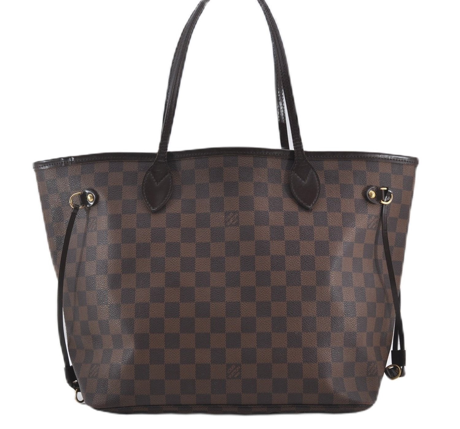 Authentic Louis Vuitton Damier Neverfull MM Shoulder Tote Bag N51105 LV 9484E