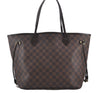Authentic Louis Vuitton Damier Neverfull MM Shoulder Tote Bag N51105 LV 9484E