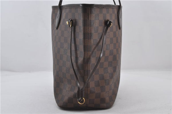 Authentic Louis Vuitton Damier Neverfull MM Shoulder Tote Bag N51105 LV 9484E