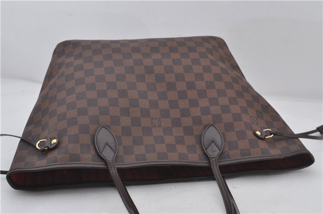 Authentic Louis Vuitton Damier Neverfull MM Shoulder Tote Bag N51105 LV 9484E
