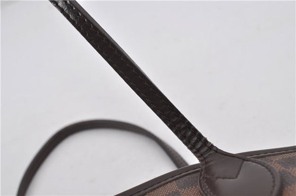 Authentic Louis Vuitton Damier Neverfull MM Shoulder Tote Bag N51105 LV 9484E