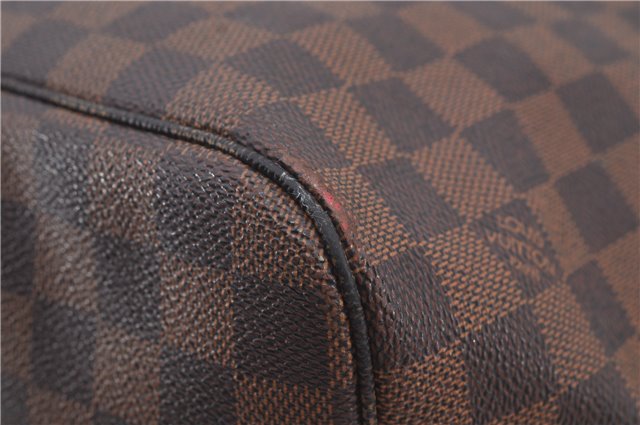 Authentic Louis Vuitton Damier Neverfull MM Shoulder Tote Bag N51105 LV 9484E