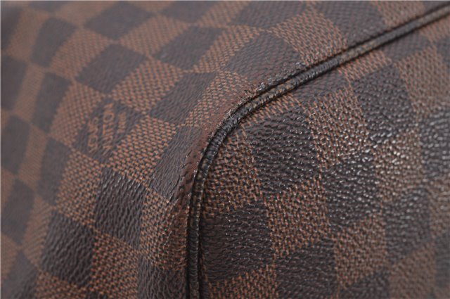 Authentic Louis Vuitton Damier Neverfull MM Shoulder Tote Bag N51105 LV 9484E