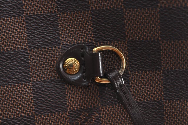 Authentic Louis Vuitton Damier Neverfull MM Shoulder Tote Bag N51105 LV 9484E