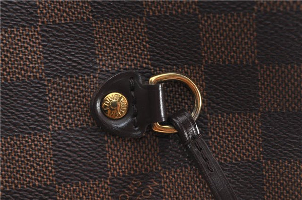 Authentic Louis Vuitton Damier Neverfull MM Shoulder Tote Bag N51105 LV 9484E