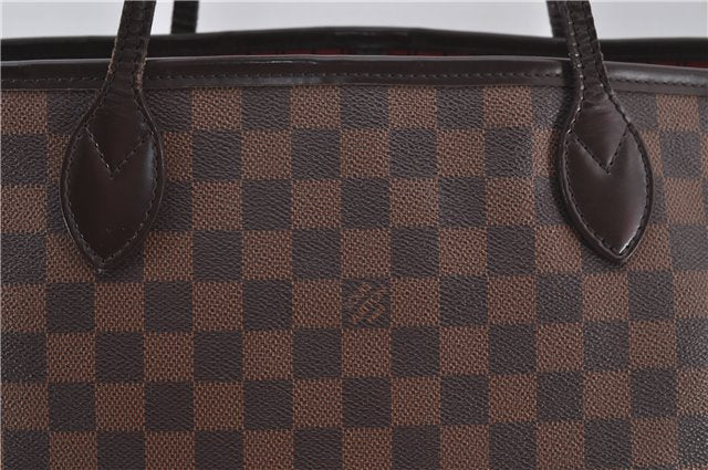 Authentic Louis Vuitton Damier Neverfull MM Shoulder Tote Bag N51105 LV 9484E
