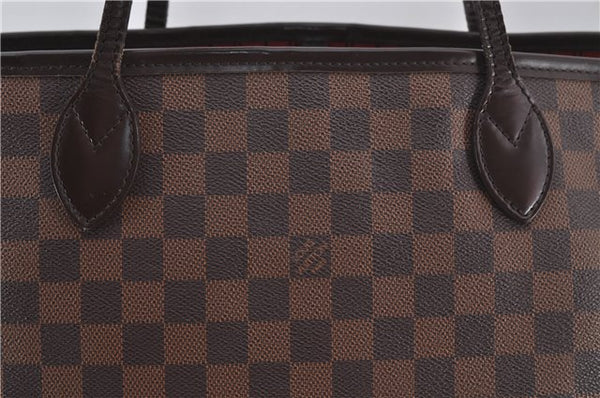 Authentic Louis Vuitton Damier Neverfull MM Shoulder Tote Bag N51105 LV 9484E