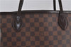 Authentic Louis Vuitton Damier Neverfull MM Shoulder Tote Bag N51105 LV 9484E
