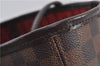 Authentic Louis Vuitton Damier Neverfull MM Shoulder Tote Bag N51105 LV 9484E