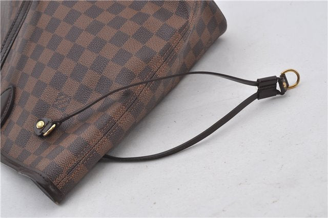 Authentic Louis Vuitton Damier Neverfull MM Shoulder Tote Bag N51105 LV 9484E