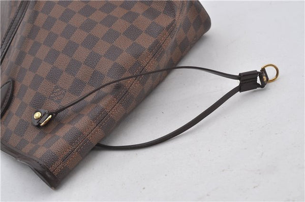 Authentic Louis Vuitton Damier Neverfull MM Shoulder Tote Bag N51105 LV 9484E