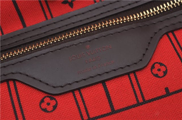 Authentic Louis Vuitton Damier Neverfull MM Shoulder Tote Bag N51105 LV 9484E