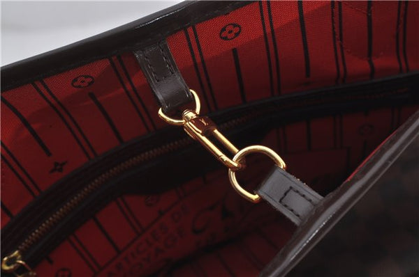 Authentic Louis Vuitton Damier Neverfull MM Shoulder Tote Bag N51105 LV 9484E