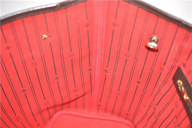 Authentic Louis Vuitton Damier Neverfull MM Shoulder Tote Bag N51105 LV 9484E