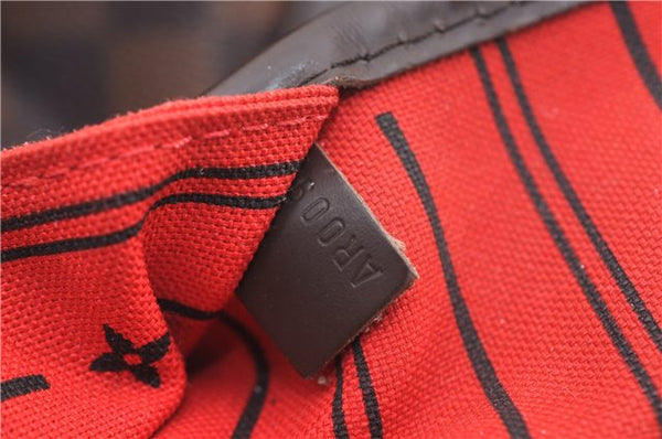 Authentic Louis Vuitton Damier Neverfull MM Shoulder Tote Bag N51105 LV 9484E