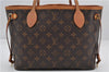 Authentic Louis Vuitton Monogram Neverfull PM Tote Bag Pink M41245 LV 9499E