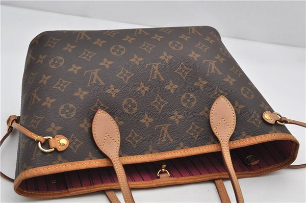 Authentic Louis Vuitton Monogram Neverfull PM Tote Bag Pink M41245 LV 9499E