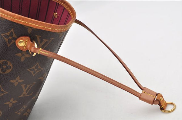 Authentic Louis Vuitton Monogram Neverfull PM Tote Bag Pink M41245 LV 9499E