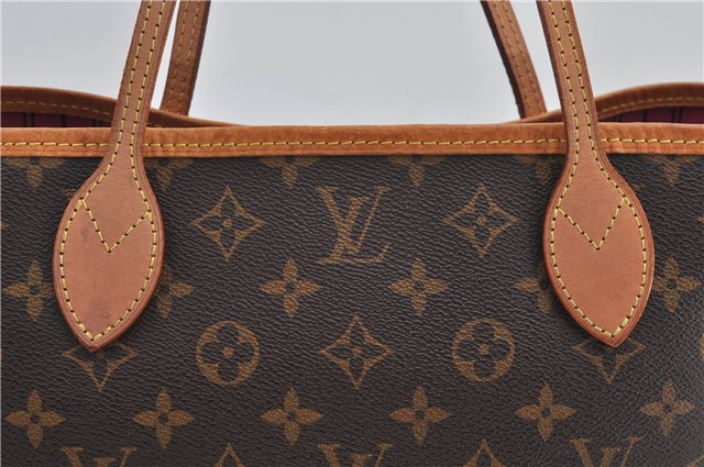 Authentic Louis Vuitton Monogram Neverfull PM Tote Bag Pink M41245 LV 9499E