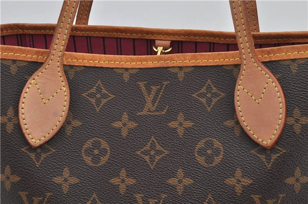 Authentic Louis Vuitton Monogram Neverfull PM Tote Bag Pink M41245 LV 9499E