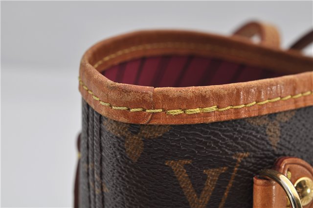 Authentic Louis Vuitton Monogram Neverfull PM Tote Bag Pink M41245 LV 9499E