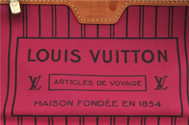 Authentic Louis Vuitton Monogram Neverfull PM Tote Bag Pink M41245 LV 9499E