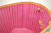 Authentic Louis Vuitton Monogram Neverfull PM Tote Bag Pink M41245 LV 9499E