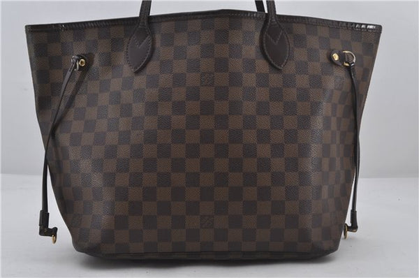 Authentic Louis Vuitton Damier Neverfull MM Shoulder Tote Bag N51105 LV 9531E