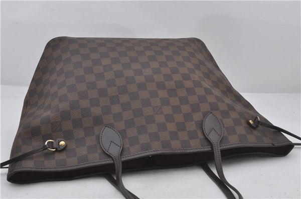Authentic Louis Vuitton Damier Neverfull MM Shoulder Tote Bag N51105 LV 9531E
