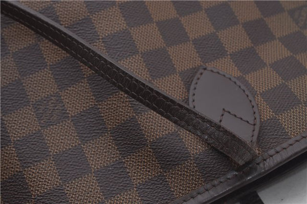 Authentic Louis Vuitton Damier Neverfull MM Shoulder Tote Bag N51105 LV 9531E