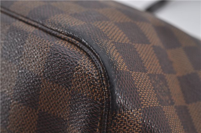 Authentic Louis Vuitton Damier Neverfull MM Shoulder Tote Bag N51105 LV 9531E