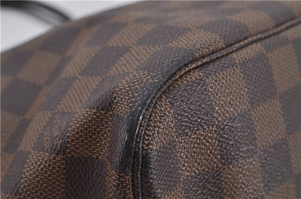 Authentic Louis Vuitton Damier Neverfull MM Shoulder Tote Bag N51105 LV 9531E