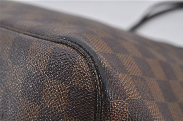 Authentic Louis Vuitton Damier Neverfull MM Shoulder Tote Bag N51105 LV 9531E