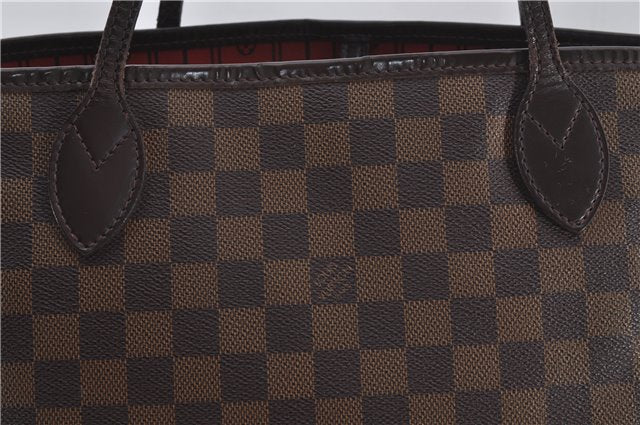 Authentic Louis Vuitton Damier Neverfull MM Shoulder Tote Bag N51105 LV 9531E