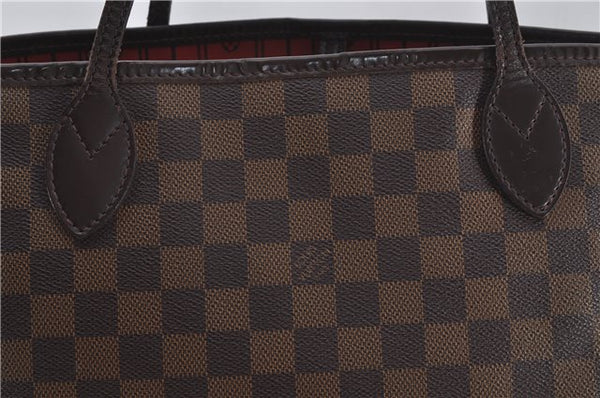 Authentic Louis Vuitton Damier Neverfull MM Shoulder Tote Bag N51105 LV 9531E