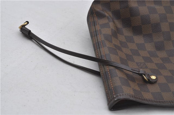 Authentic Louis Vuitton Damier Neverfull MM Shoulder Tote Bag N51105 LV 9531E