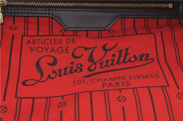 Authentic Louis Vuitton Damier Neverfull MM Shoulder Tote Bag N51105 LV 9531E