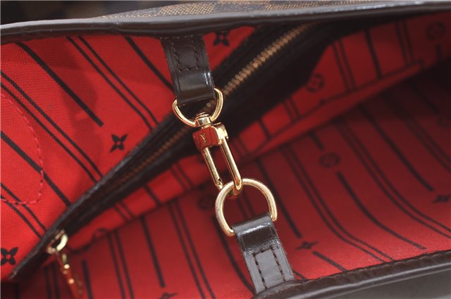 Authentic Louis Vuitton Damier Neverfull MM Shoulder Tote Bag N51105 LV 9531E