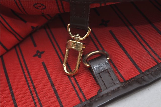 Authentic Louis Vuitton Damier Neverfull MM Shoulder Tote Bag N51105 LV 9531E