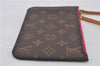 Authentic Louis Vuitton Monogram Neverfull Pouch Purse Clutch Bag Pink LV 9618E
