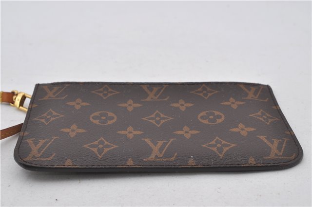 Authentic Louis Vuitton Monogram Neverfull Pouch Purse Clutch Bag Pink LV 9618E