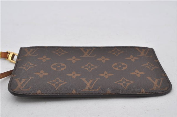 Authentic Louis Vuitton Monogram Neverfull Pouch Purse Clutch Bag Pink LV 9618E