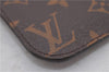 Authentic Louis Vuitton Monogram Neverfull Pouch Purse Clutch Bag Pink LV 9618E