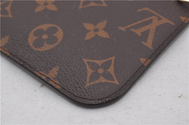 Authentic Louis Vuitton Monogram Neverfull Pouch Purse Clutch Bag Pink LV 9618E