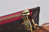 Authentic Louis Vuitton Monogram Neverfull Pouch Purse Clutch Bag Pink LV 9618E