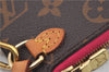 Authentic Louis Vuitton Monogram Neverfull Pouch Purse Clutch Bag Pink LV 9618E