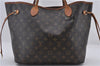 Authentic Louis Vuitton Monogram Neverfull MM Tote Bag M40156 LV 9680D