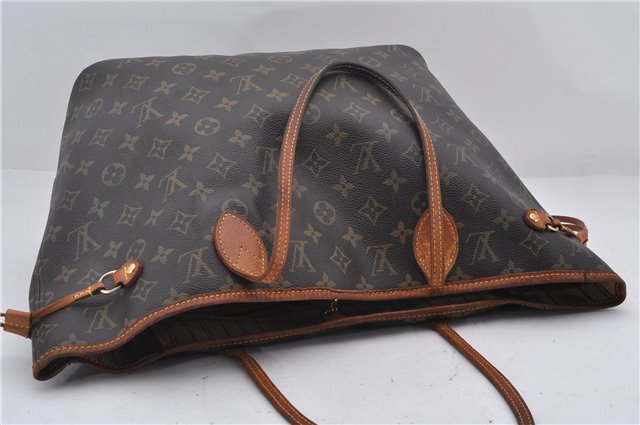 Authentic Louis Vuitton Monogram Neverfull MM Tote Bag M40156 LV 9680D