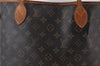 Authentic Louis Vuitton Monogram Neverfull MM Tote Bag M40156 LV 9680D