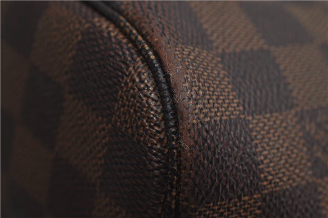 Authentic Louis Vuitton Damier Neverfull MM Shoulder Tote Bag N51105 LV 9734D